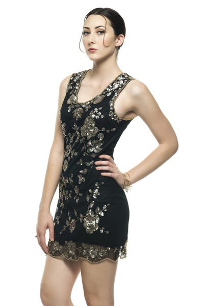 Naughty Grl Cute & Sexy Sequin Mini Dress - Black - NaughtyGrl