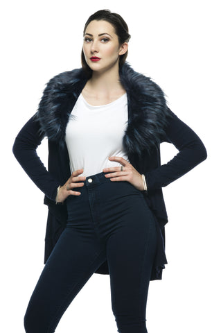 Designer inexpensive online boutique for women - Glamours Faux Fur Jacket - NaughtyGrl
