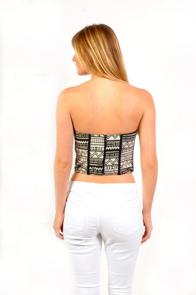 Empowering Black And White Top - NaughtyGrl