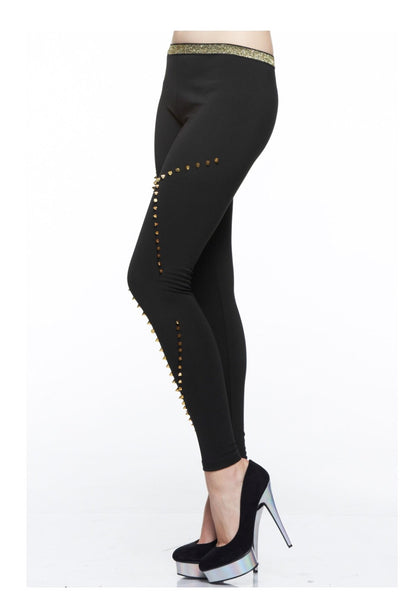 Super Hot Studded Legging - NaughtyGrl