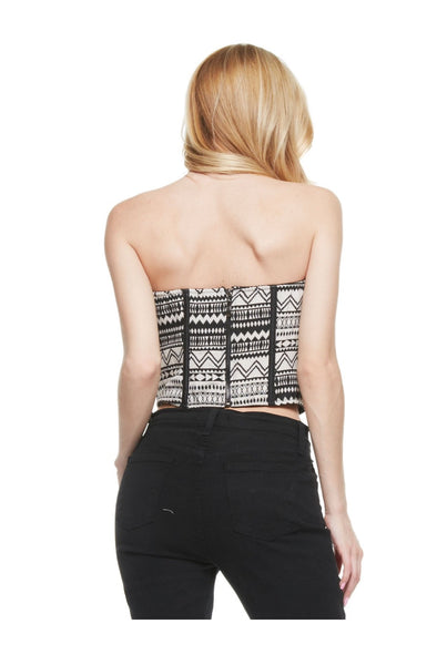 Empowering Black And White Top - NaughtyGrl