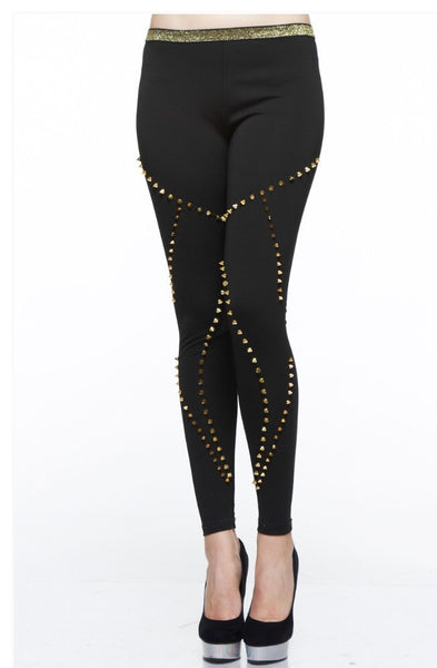 Super Hot Studded Legging - NaughtyGrl