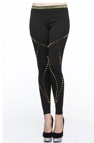 Inexpensive online boutiques for women consisting of variety of cheap fashionable clothes - Super Hot Studded Legging