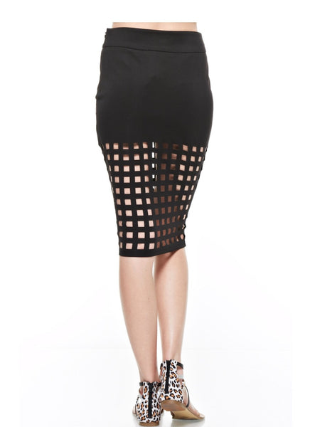 Break Outta Or Stay In The Girl Caged Skirt - NaughtyGrl