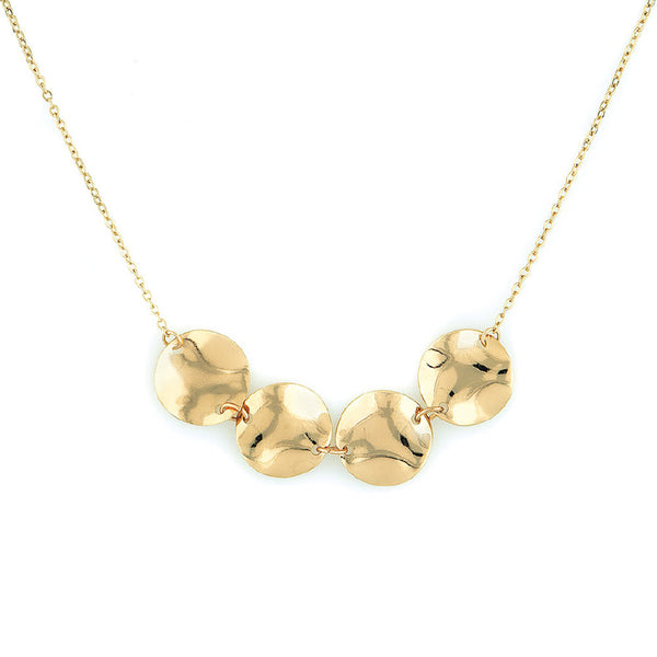 Gold Hammered Disks Chain Gold Hammered Disks Chain - NaughtyGrl