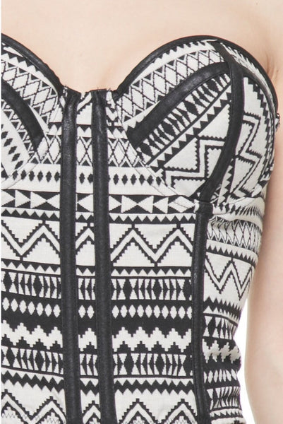 Empowering Black And White Top - NaughtyGrl