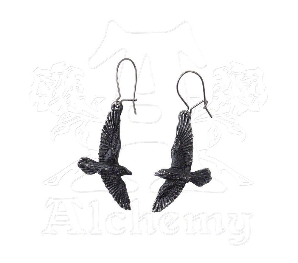 Black Raven Earrings Black Raven Earrings - NaughtyGrl