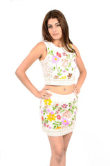 Elegant Embroidry Flower Garden Skirt - NaughtyGrl