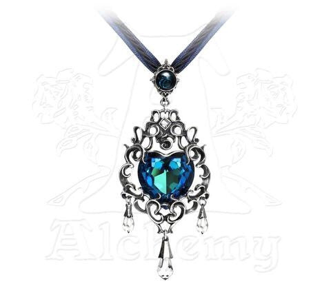 Designer inexpensive online boutique for women - Empress Eugenie's Blue Heart Diamond Pendant - NaughtyGrl