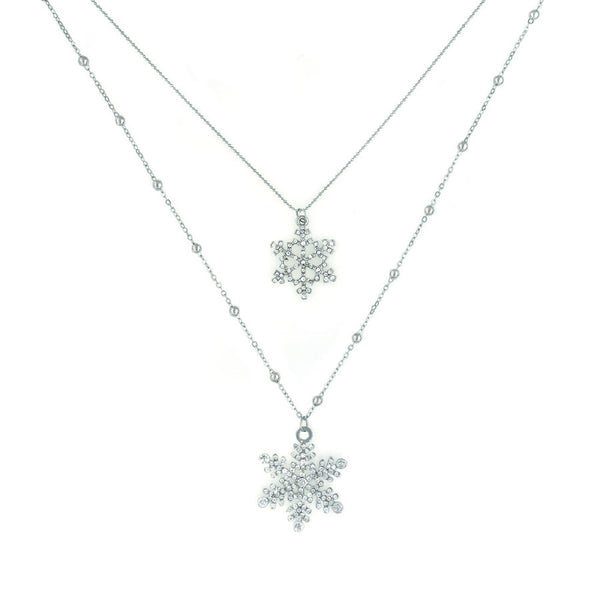 Sparkle Snowflake Necklace - NaughtyGrl