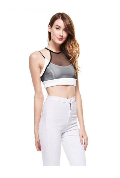 Dynamic Combo Of Black And White Top - NaughtyGrl