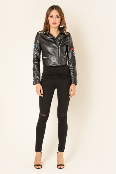 Rad Vibes Moto Jacket - NaughtyGrl