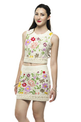 Elegant Embroidery Flower Garden Top - NaughtyGrl