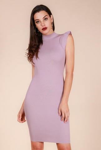 Limited Silver Button Bandage Dress