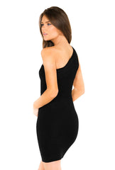 Naughty Grl One Shoulder Formal Dress - Black - NaughtyGrl