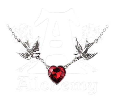 Designer inexpensive online boutique for women - Swallow Heart Necklace - NaughtyGrl