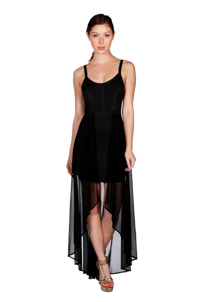 Naughty Grl Evening Bandage Party Dress - Black - NaughtyGrl