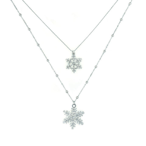 Designer inexpensive online boutique for women - Sparkle Snowflake Necklace - NaughtyGrl