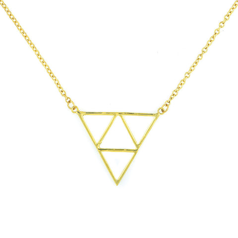 Designer inexpensive online boutique for women - Charm Multiple Triangle Chain - NaughtyGrl